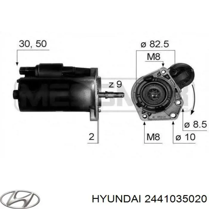 Ролик натяжителя ременя газорозподілу Hyundai/Kia 2441035020 ціна, від 13.79 USD