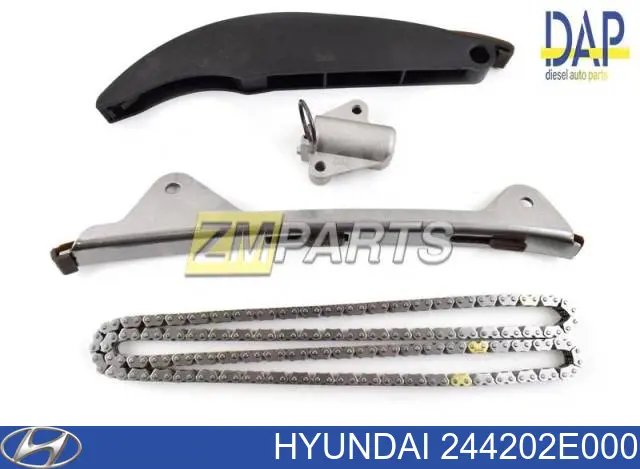 Купити 244202E000 Hyundai/Kia Заспокоювач ланцюга ГРМ, правий