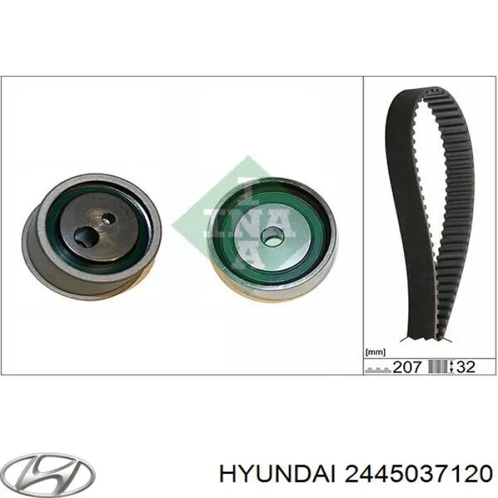 Ролик натяжителя ременя газорозподілу Hyundai/Kia 2445037120 ціна, від 9.88 USD