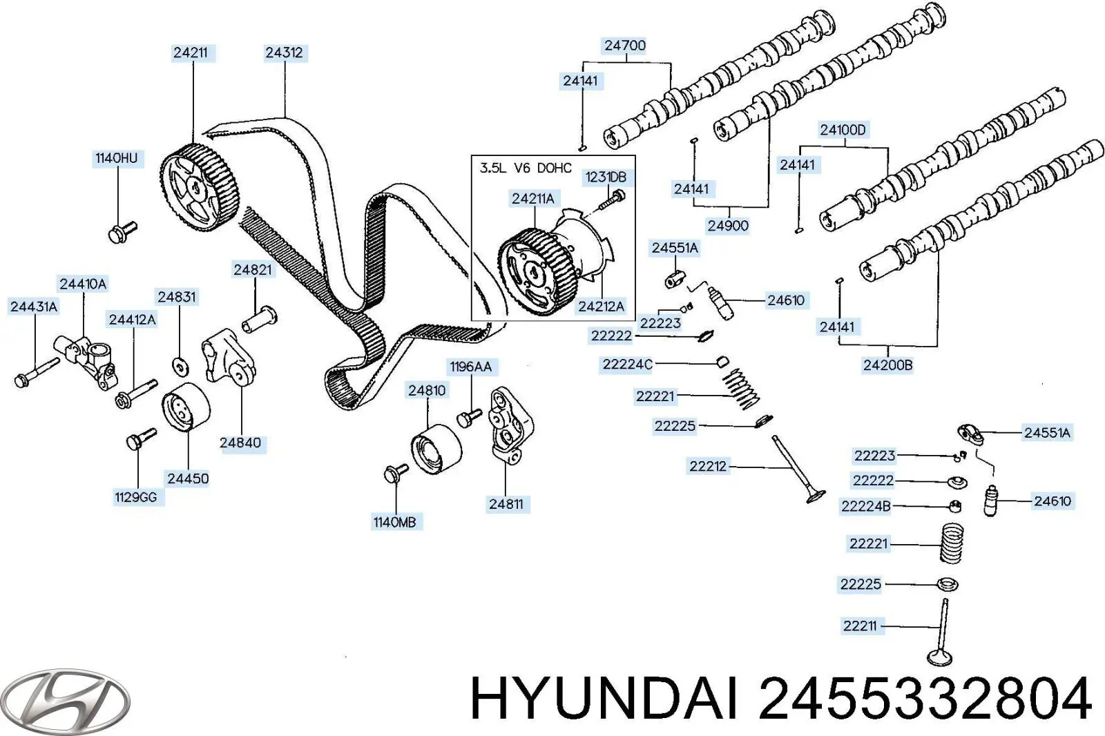  Hyundai/Kia 2455332804 ціна, від 11.81 USD