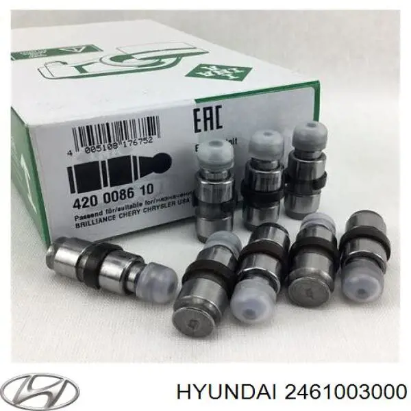Штовхач клапана гідравлічний Hyundai/Kia 2461003000 ціна, від 5.22 USD