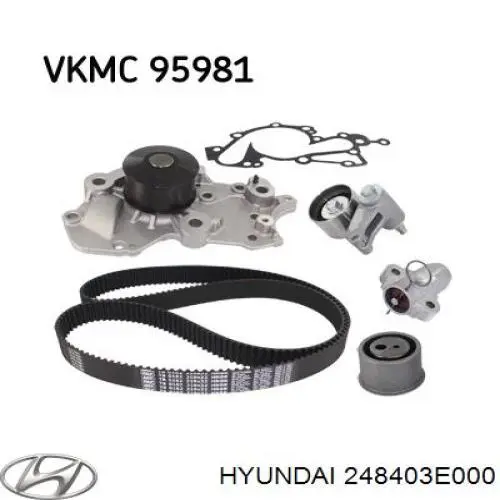 248403E000 Hyundai/Kia ролик натягувача ременя грм