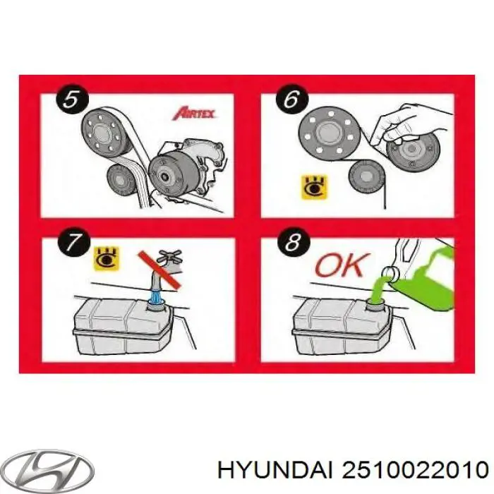 Водяний насос Hyundai/Kia 2510022010