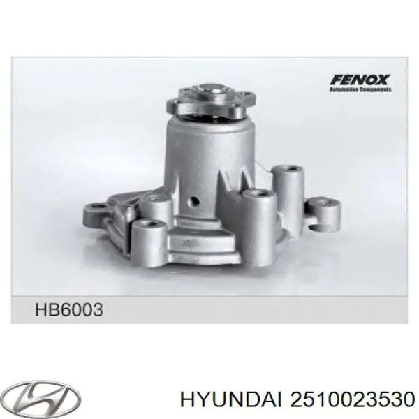 Помпа охолодження Hyundai/Kia 2510023530 ціна, від 26.87 USD