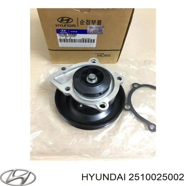 2510025002 Hyundai/Kia помпа водяна (насос охолодження, в зборі з корпусом)