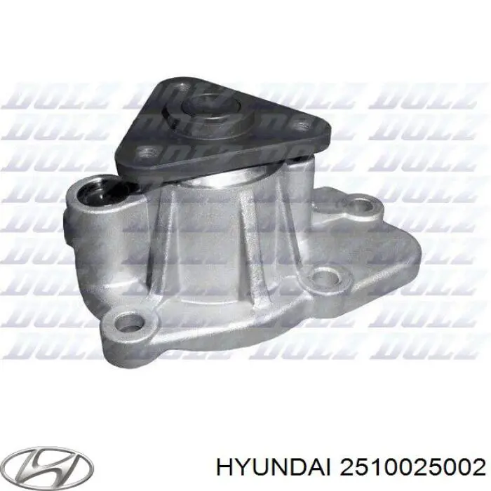 Помпа водяна, корпус Hyundai/Kia 2510025002 ціна, від 31.76 USD