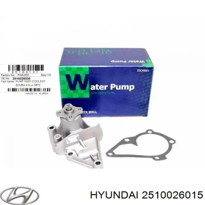 Водяний насос Hyundai/Kia 2510026015