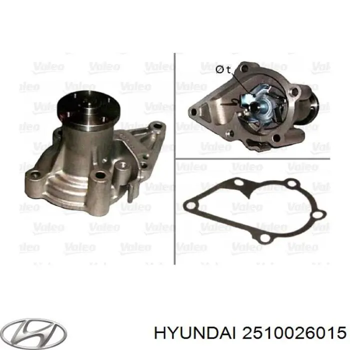 Помпа 2510026015 Hyundai/Kia