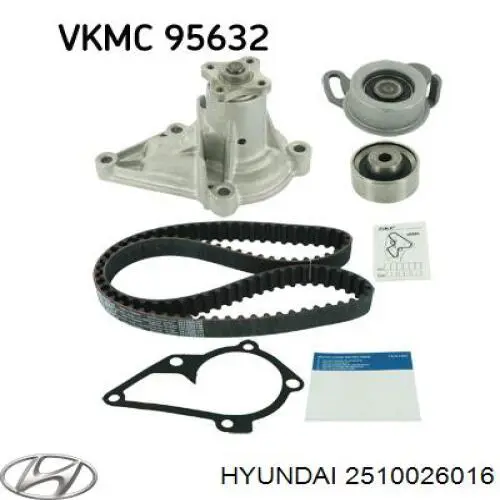 Купити 2510026016 Hyundai/Kia Насос охолоджуючої рідини