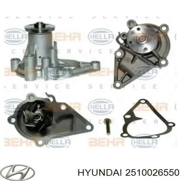 Помпа охолодження Hyundai/Kia 2510026550 ціна, від 22.64 USD