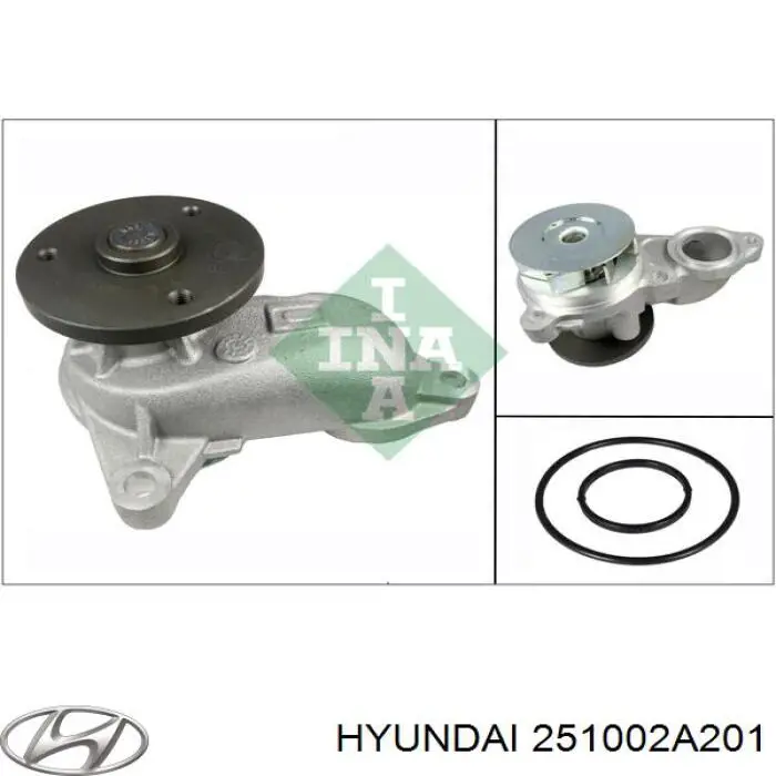 Помпа охолодження Hyundai/Kia 251002A201 ціна, від 38.56 USD