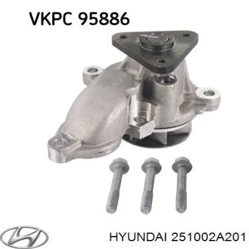 Купити 251002A201 Hyundai/Kia Насос охолоджуючої рідини