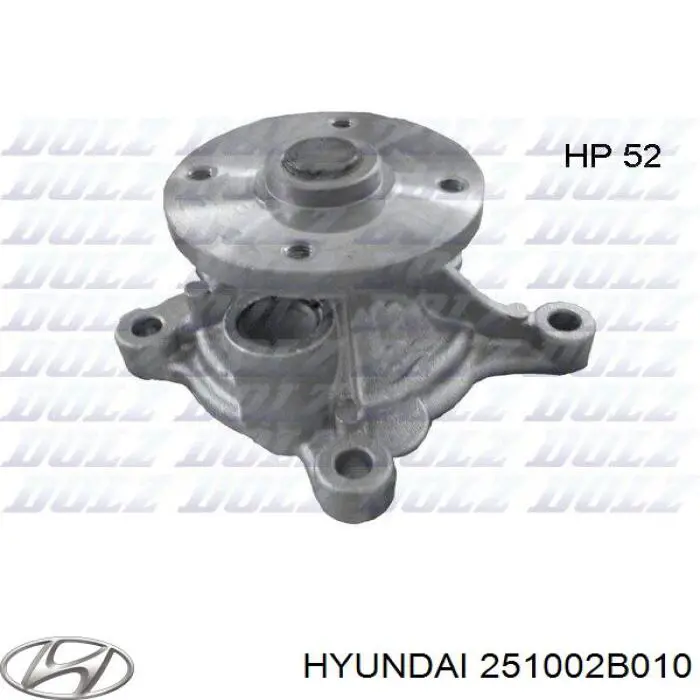 Помпа охолодження Hyundai/Kia 251002B010 ціна, від 26.88 USD