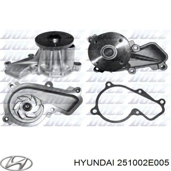 Купити 251002E005 Hyundai/Kia Насос охолоджуючої рідини