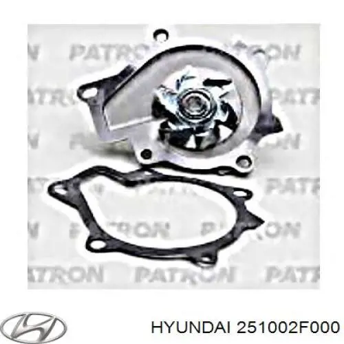 Помпа охолодження Hyundai/Kia 251002F000 ціна, від 12.68 USD