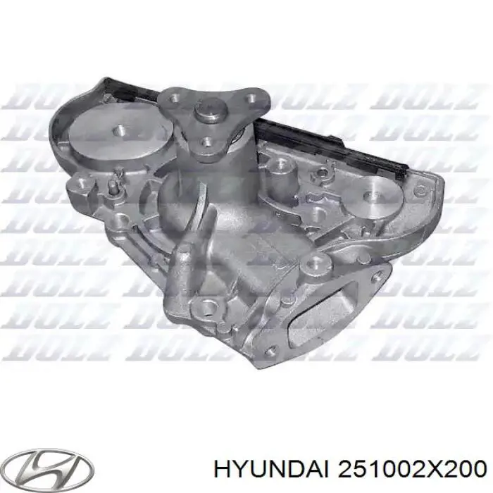 Помпа охолодження Hyundai/Kia 251002X200 ціна, від 24.64 USD