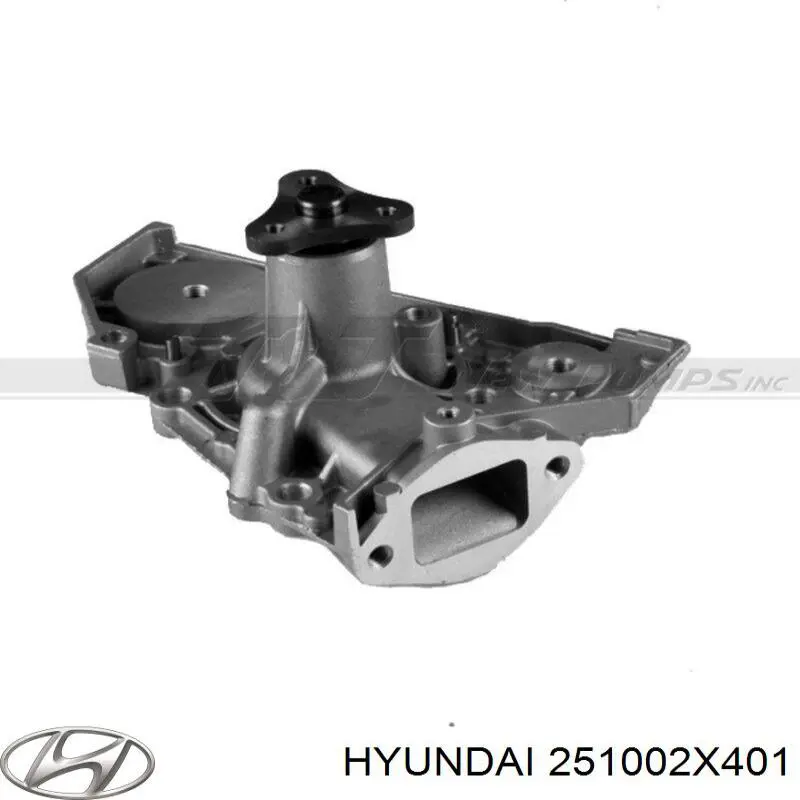 Помпа охолодження Hyundai/Kia 251002X401 ціна, від 23.37 USD