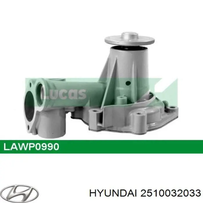 2510032033 Hyundai/Kia помпа водяна, (насос охолодження)