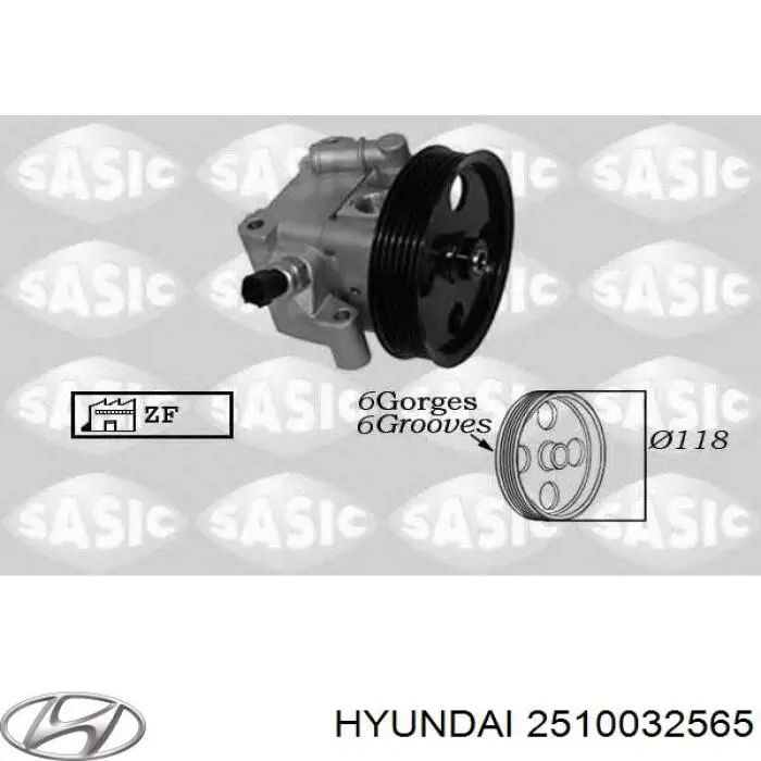 Помпа 2510032565 Hyundai/Kia