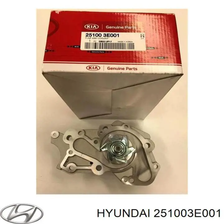 251003E001 Hyundai/Kia помпа водяна, (насос охолодження)