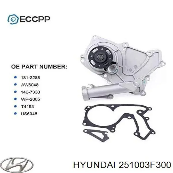 251003F300 Hyundai/Kia Насос охолодження