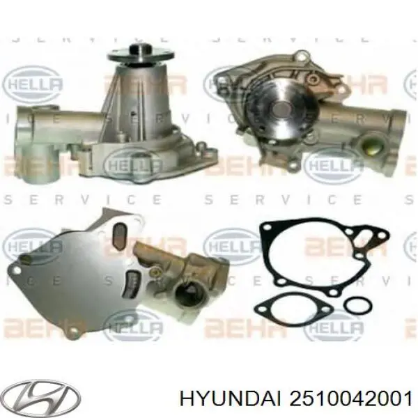 Помпа охолодження Hyundai/Kia 2510042001 ціна, від 38.01 USD
