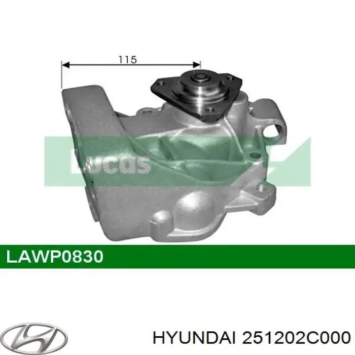 251202C000 Hyundai/Kia Насос охолодження