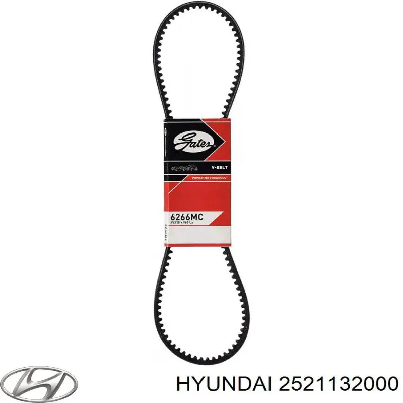 Клиновий ремінь Hyundai/Kia 2521132000 ціна, від 3.80 USD