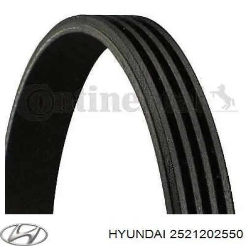 Клиновий ремінь Hyundai/Kia 2521202550 ціна, від 5.12 USD