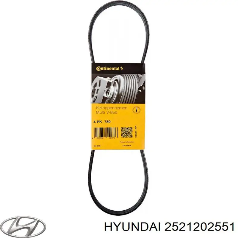 Купити 2521202551 Hyundai/Kia Ремінь генератора