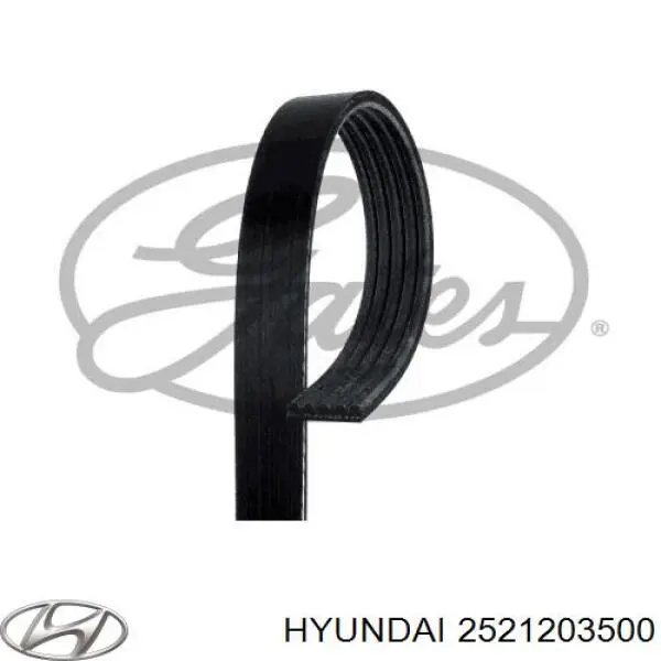 2521203500 Hyundai/Kia ремінь приводний, агрегатів