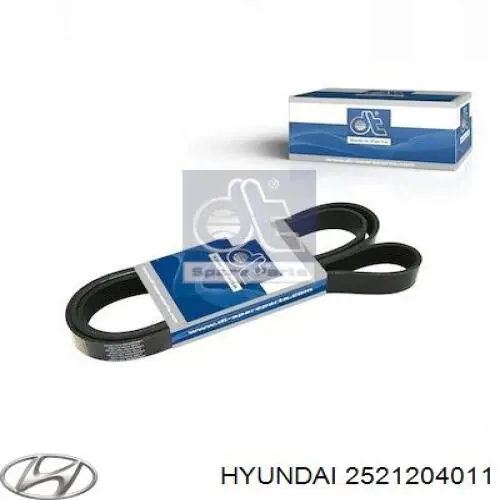 2521204011 Hyundai/Kia ремінь приводний, агрегатів