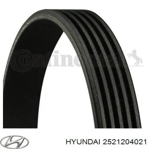 Клиновий ремінь Hyundai/Kia 2521204021 ціна, від 6.55 USD