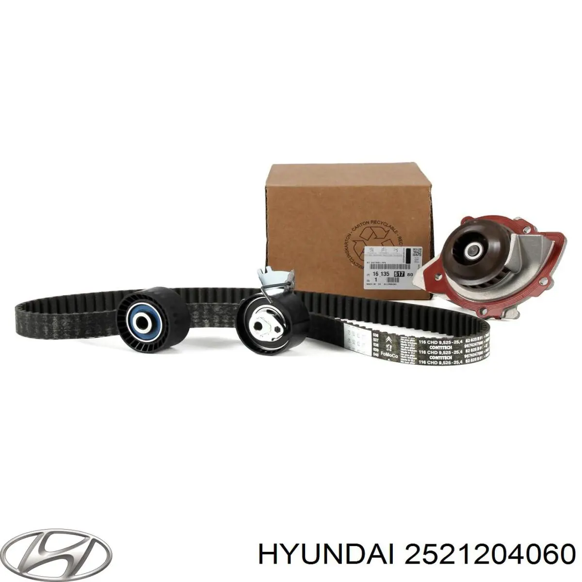 Клиновий ремінь Hyundai/Kia 2521204060 ціна, від 9.03 USD