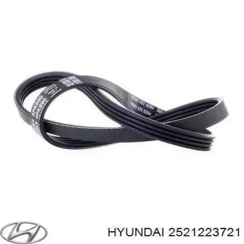 2521223721 Hyundai/Kia ремінь приводний, агрегатів