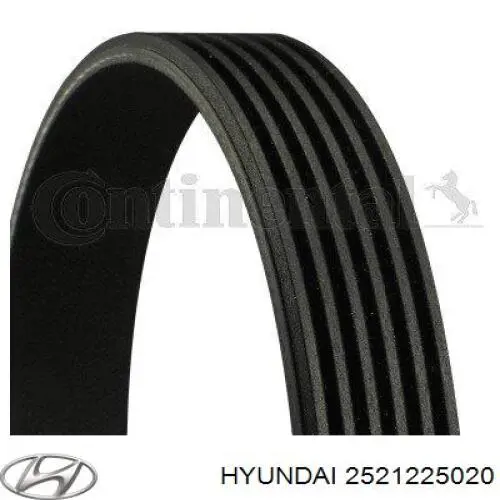 Клиновий ремінь Hyundai/Kia 2521225020 ціна, від 15.27 USD