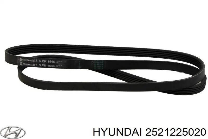 Купити 2521225020 Hyundai/Kia Ремінь генератора