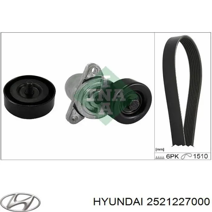 2521227000 Hyundai/Kia ремінь приводний, агрегатів