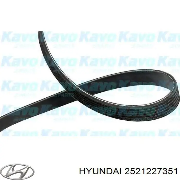 2521227351 Hyundai/Kia ремінь приводний, агрегатів