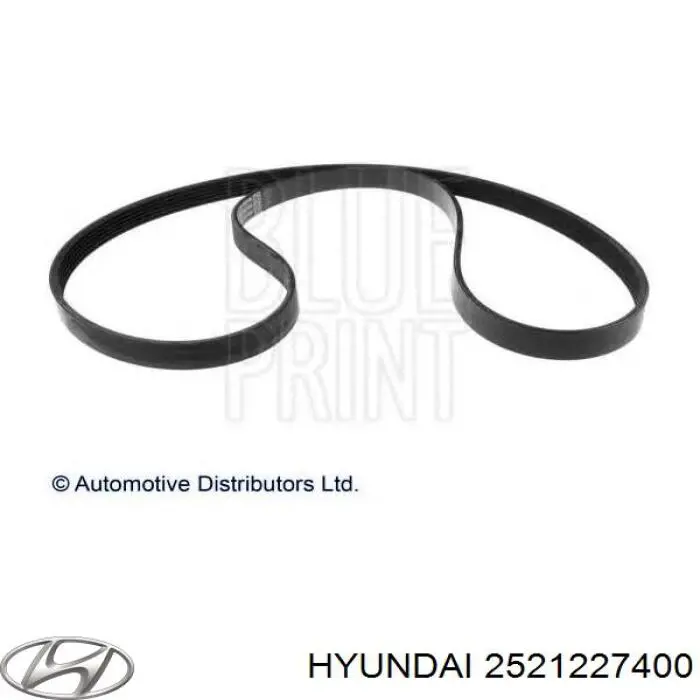 2521227400 Hyundai/Kia ремінь приводний, агрегатів