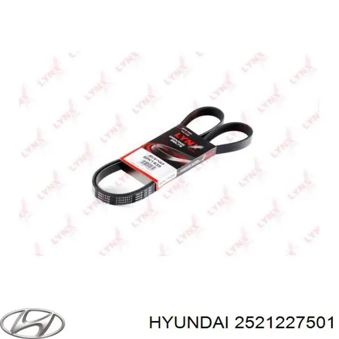 Ремінь приводний, агрегатів 2521227501 Hyundai/Kia