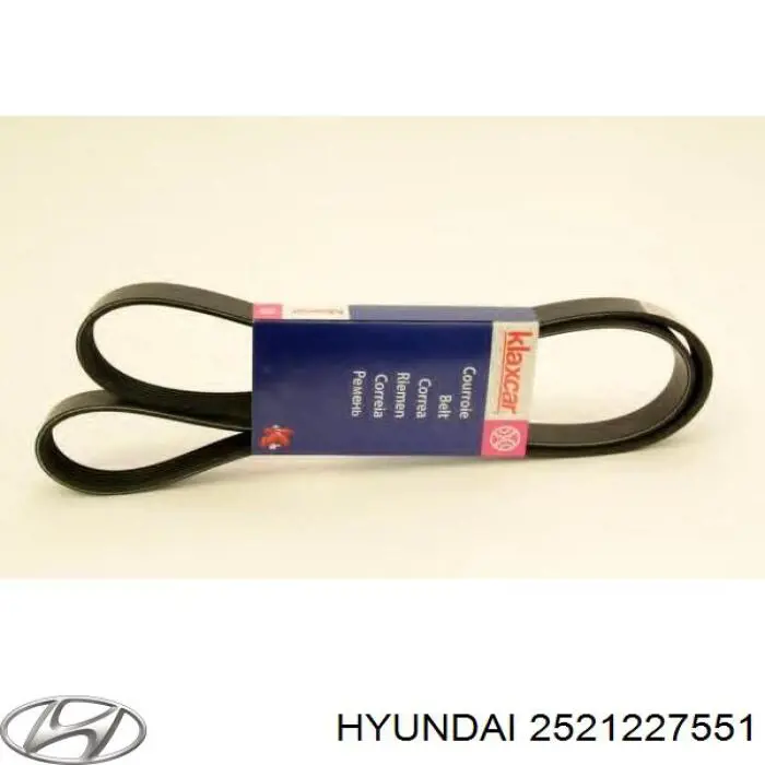 Ремінь приводний, агрегатів 2521227551 Hyundai/Kia