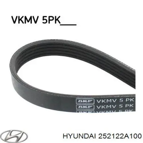 Купити 252122A100 Hyundai/Kia Ремінь генератора