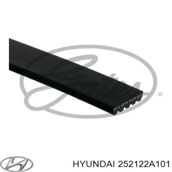 Клиновий ремінь Hyundai/Kia 252122A101 ціна, від 6.96 USD