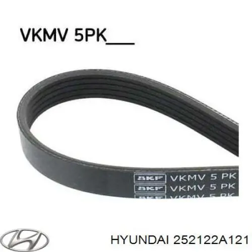 Купити 252122A121 Hyundai/Kia Ремінь генератора