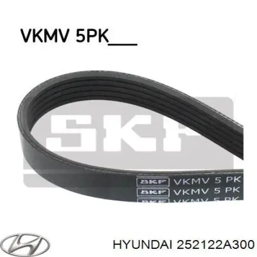 252122A300 Hyundai/Kia Поліклиновий ремінь