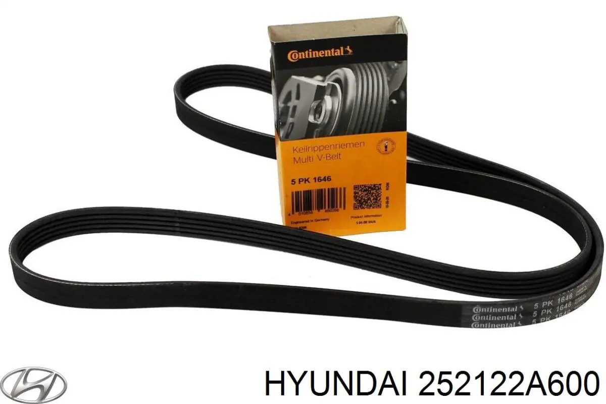 Купити 252122A600 Hyundai/Kia Ремінь генератора