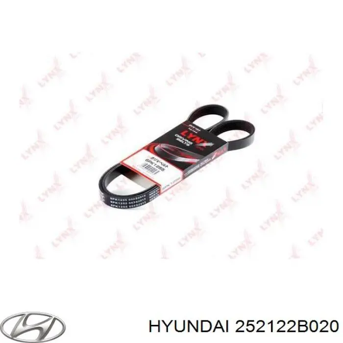 Ремінь кондиціонера Hyundai/Kia 252122B020