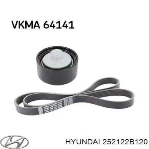 252122B120 Hyundai/Kia ремінь приводний, агрегатів