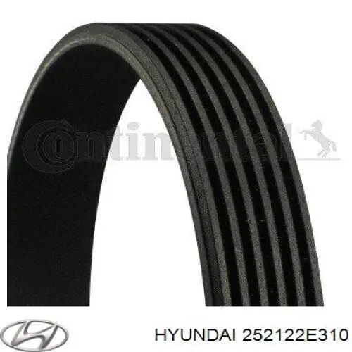 Купити 252122E310 Hyundai/Kia Ремінь генератора